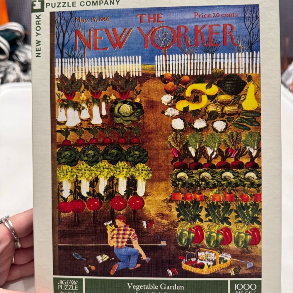 New York Puzzle Company Vegetable Garden Jigsaw Puzzle